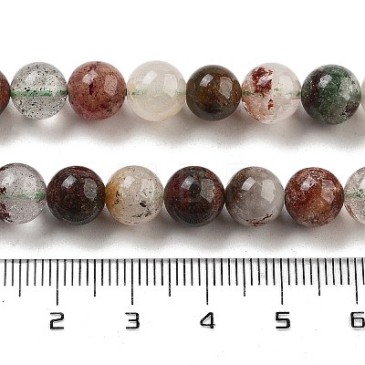 Natural Four Seasons Lodolite Quartz Beads Strands G-Z063-A02-03-1