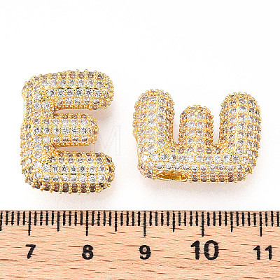 Brass Micro Pave Cubic Zirconia Pendants KK-N254-06G-E-1