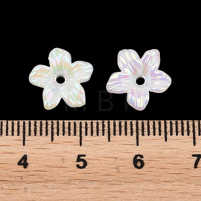 UV Plating Opaque Acrylic Bead Cap OACR-K001-40A-1