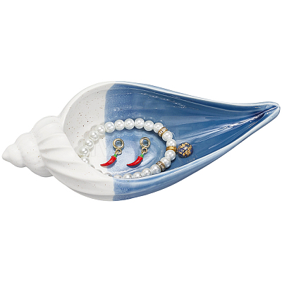 Ocean Themed Ceramic Jewelry Plate AJEW-WH20064-37A-1