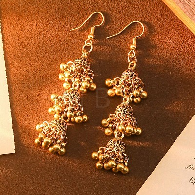 Bohemian Alloy & Iron Tassel Dangle Earrings WG25E48-02-1