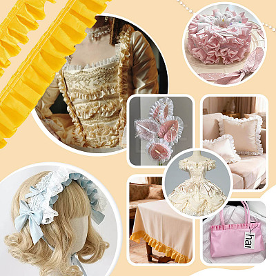 10M Satin Wrinkle Ribbon OCOR-OC0002-01B-1