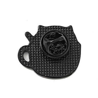 Coffee Cup Cat Enamel Pin JEWB-H009-01EB-09-1