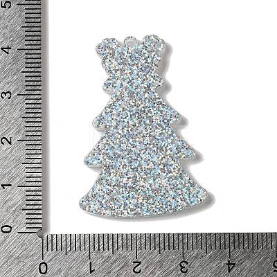 Christmas Tree Acrylic Pendants OACR-L018-01B-1