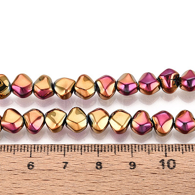 Electroplate Glass Beads Strands EGLA-N017-05A-B03-1