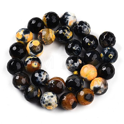 Dyed Natural Agate Beads Strands G-T141-01A-02-1