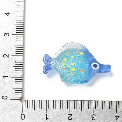 Transparent Resin Pendants RE-CBA098D-01C-1