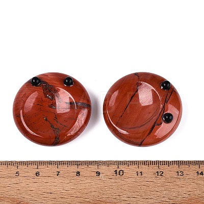 Natural Red Jasper Thumb Worry Stone G-Q602-12D-1