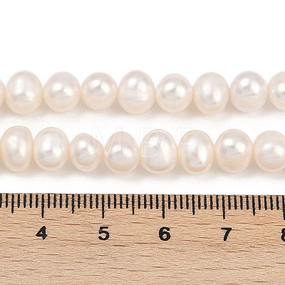 Natural Cultured Freshwater Pearl Beads Strands PEAR-I007-07Y-03A-1