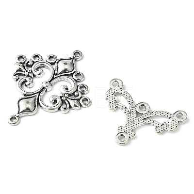 20Pcs 4 Style Tibetan Style Alloy Chandelier Component Links TIBE-YW0001-40-1