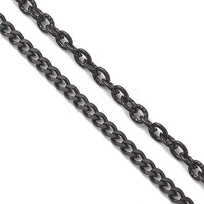 304 Stainless Steel Cable Chain & Curb Chain Slider Necklace Making AJEW-JB01534-1