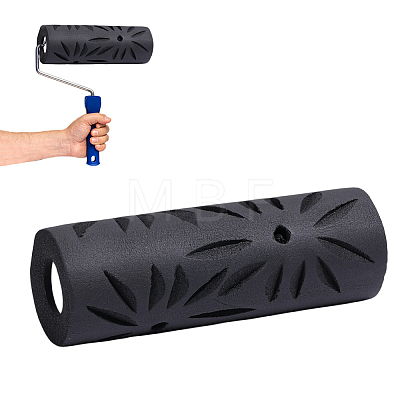 Synthetic Rubber Texture Paint Roller DIY-WH0591-632B-1
