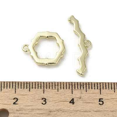 Brass Toggle Clasps KK-C048-01G-1