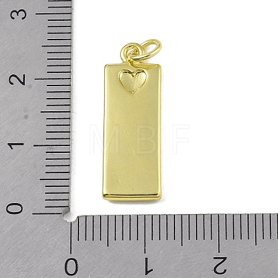 Brass Micro Pave Clear Cubic Zirconia Pendants KK-P266-06G-F-1