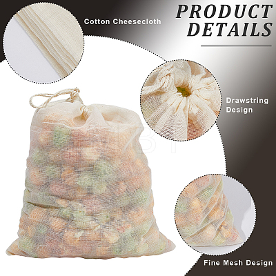 Beebeecraft Cotton Cloth Filter Bags AJEW-BBC0002-19A-1