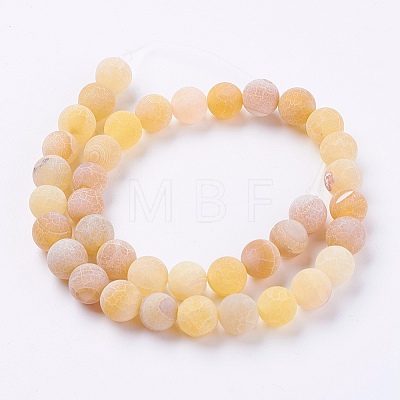 Natural Weathered Agate Beads Strands X-G-G589-8mm-02-1