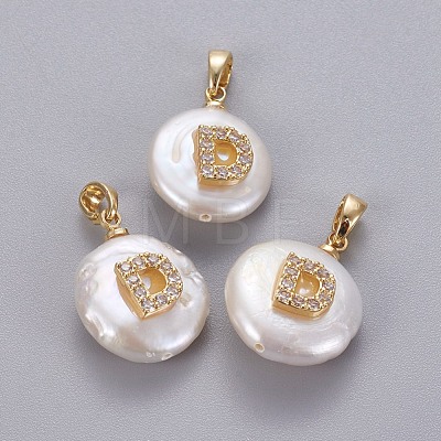 Natural Cultured Freshwater Pearl Pendants KK-L187-A-01D-1