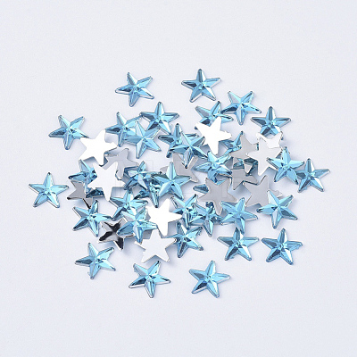 Acrylic Rhinestone Flat Back Cabochons RSB385-04-1