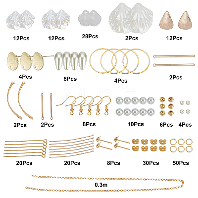 DIY Pedal Drop Earring Making Kits DIY-SC0019-76-1