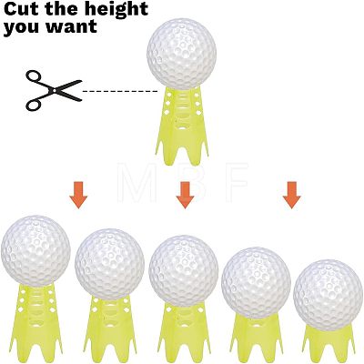 17Pcs Plastic Golf Tee AJEW-CA0001-42-1