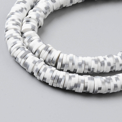 Handmade Polymer Clay Beads Strands X-CLAY-N008-010E-1