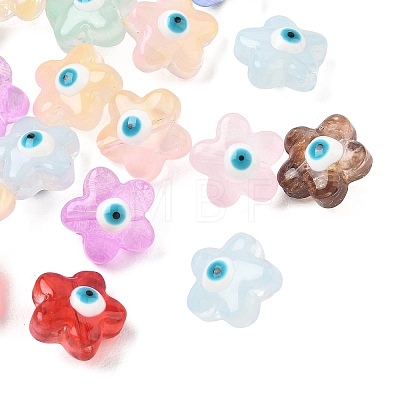 Handmade Evil Eye Lampwork Beads LA-CBAAB97-01A-1
