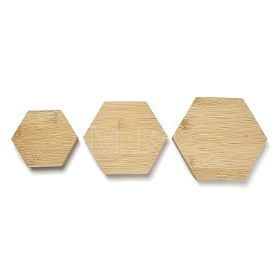 3Pcs 3 Sizes Bamboo with PU Leather Jewelry Display Tray Sets ODIS-B001-01-1