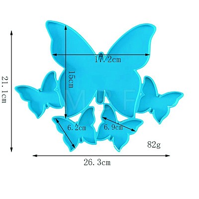 Butterfly DIY Food Grade Silhouette Silicone Molds PW-WG37604-01-1