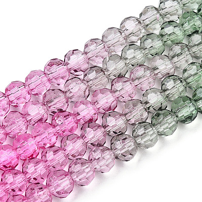 Transparent Glass Beads Strands GLAA-E036-07J-1