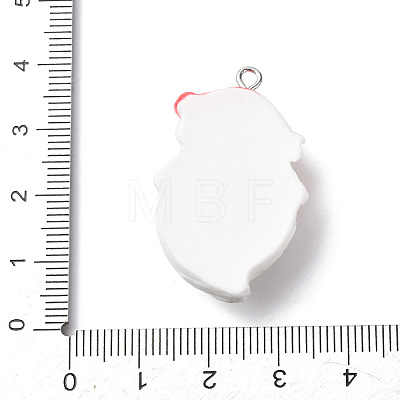Christmas Opaque Resin Pendants LS-RESI-A049-05B-1