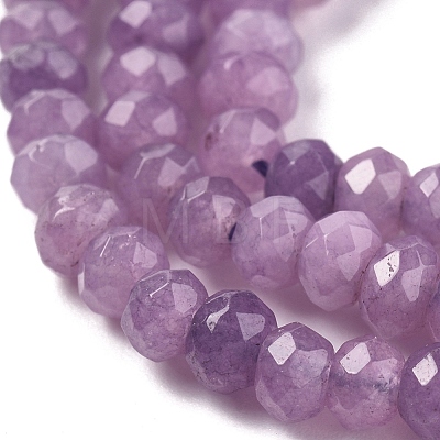 Dyed Natural Malaysia Jade Rondelle Beads Strands X-G-E316-2x4mm-39-1