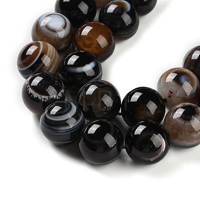 Natural Eye Agate Beads Strands G-NH0019-F01-03-1