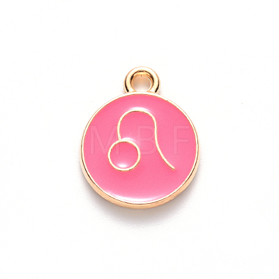 Alloy Enamel Pendants ENAM-S124-01A-03G-1