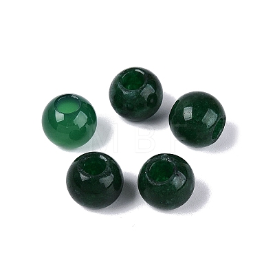 Natural White Jade European Beads G-Q607-01A-05-1