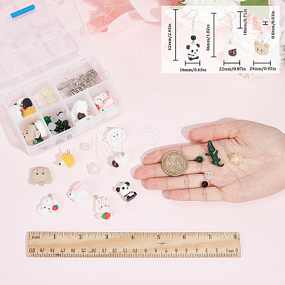 DIY Animal Dangle Earring Making Kit DIY-SC0021-54-1