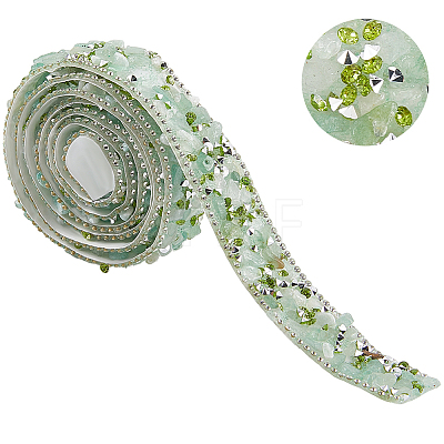 Resin Rhinestone Crystals Beaded Trim DIY-WH20050-05B-1