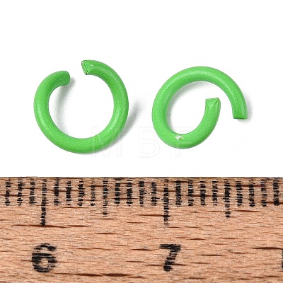 Spray Painted Iron Open Jump Rings IFIN-T017-04B-12-1