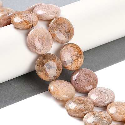 Natural Cherry Blossom Agate Beads Strands G-L246-24-1