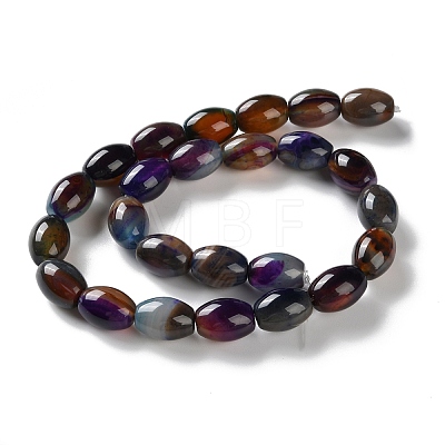 Natural Agate(Dyed & Heated) Beads Strands G-M446-D01-01A-1