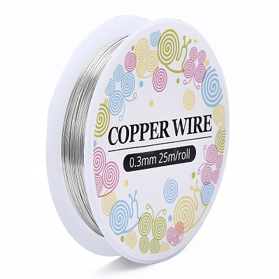 Round Copper Jewelry Craft Wire CW0.3mm006-1