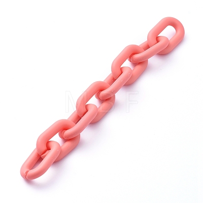 Handmade Acrylic Cable Chains AJEW-JB00630-01-1