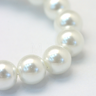 Baking Painted Glass Pearl Round Bead Strands HY-Q003-10mm-01-1