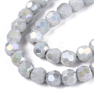 Anti-Tarnish Electroplate Glass Beads Strands EGLA-T021-6mm-15-15-1