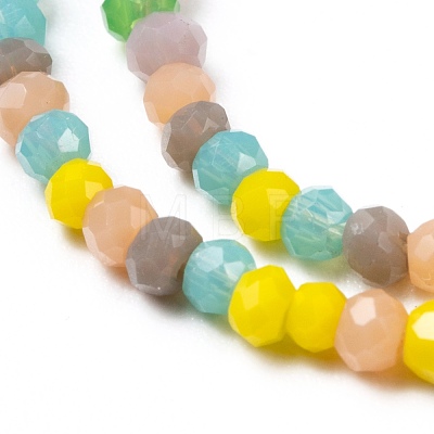 Faceted Glass Beads Strands X-GLAA-G074-A04-1
