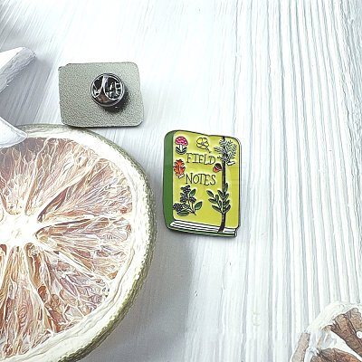 Field Note Book Enamel Pin JEWB-K036-01B-1