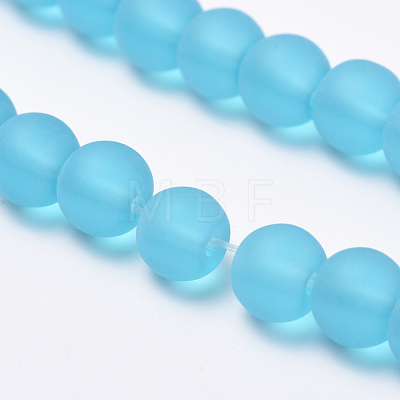 Transparent Glass Beads Strands X-GLAA-Q064-07-6mm-1