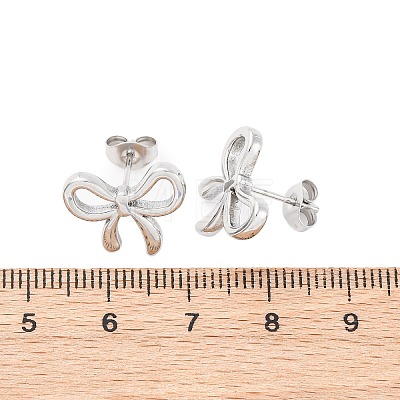 304 Stainless Steel Stud Earrings for Women EJEW-K306-17P-1