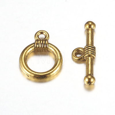 Tibetan Style Alloy Toggle Clasps GLF0034Y-NF-1