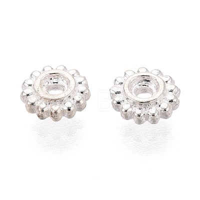 925 Sterling Silver Spacer Beads STER-N016-128S-1