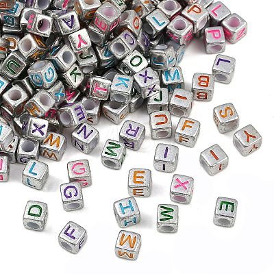 Opaque Acrylic Beads OACR-H052-02A-1